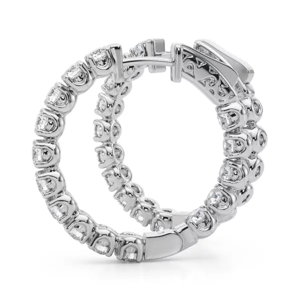 Classic Inside Out U-Prong Diamond Hoop Earrings (2 3/4 ct. tw.)